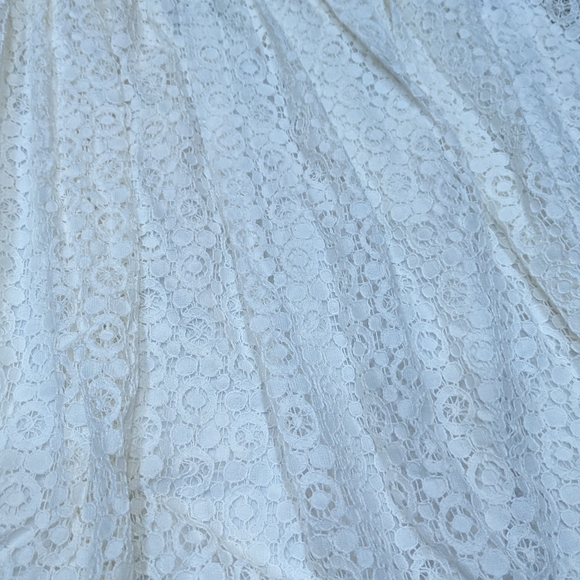 CHAPS Lace Skirt White Medium NWT - Picture 2 of 4